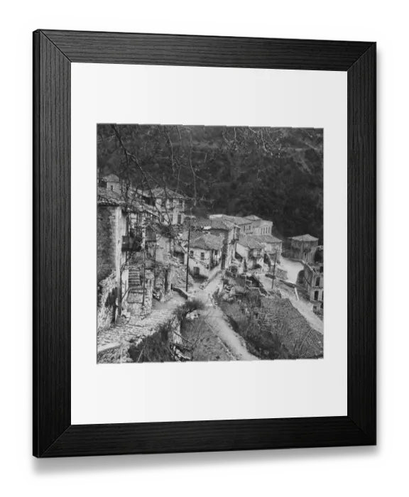 Framed Print : Greek Mountain Town Framed Print : Greek Mountain Town