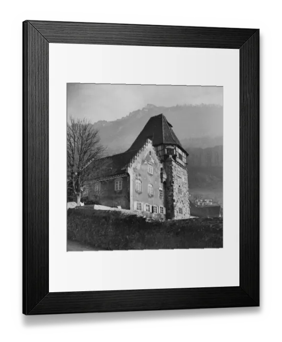 Framed Print : House At Vaduz Framed Print : House At Vaduz