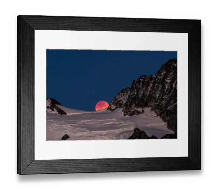 Framed Print : Lunar Eclipse and Mount Shuksan Framed Print : Lunar Eclipse and Mount Shuksan