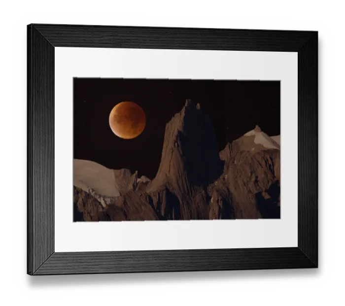 Framed Print : Blood moon over Bear Island Framed Print : Blood moon over Bear Island