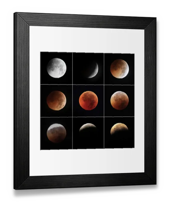 Framed Print : Total eclipse of the moon Framed Print : Total eclipse of the moon