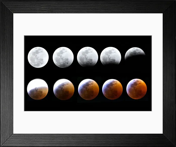 Framed Print : Lunar eclipse Framed Print : Lunar eclipse
