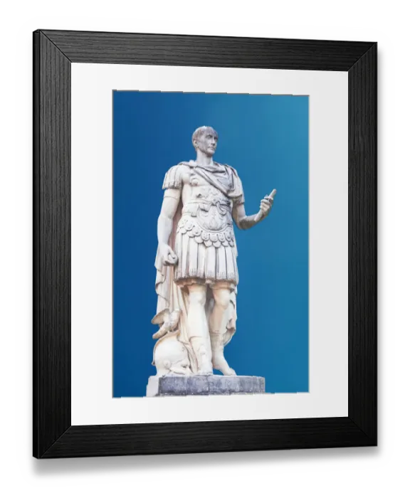 Framed Print : Gaius Julius Caesar Statue in Paris, France Framed Print : Gaius Julius Caesar Statue in Paris, France