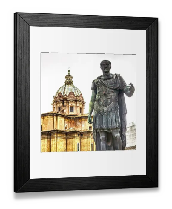 Framed Print : Italy, Rome, Statue of Julius Caesar Framed Print : Italy, Rome, Statue of Julius Caesar