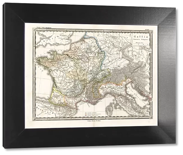 Antique Map of Gaul