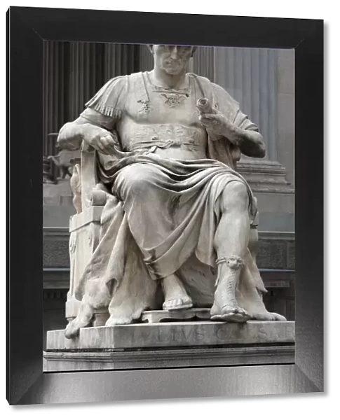 Statue of Julius Caesar, 1900, in front of Parliament, Vienna, Austria