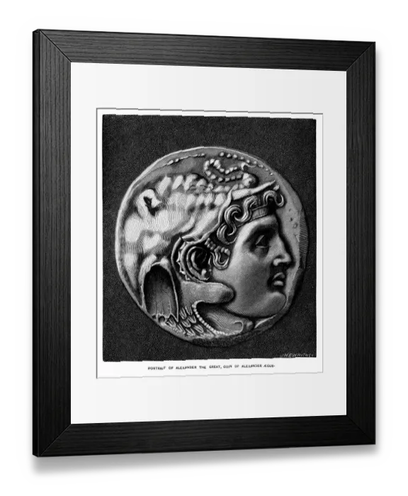 Framed Print : Alexander the Great coin