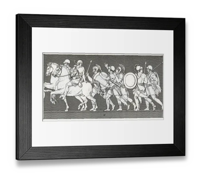 Framed Print : Procession of Alexander Relief Framed Print : Procession of Alexander Relief