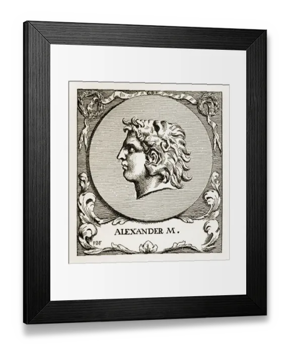 Framed Print : Alexander The Great, 356-323 B. C. Engraving Framed Print : Alexander The Great, 356-323 B. C. Engraving
