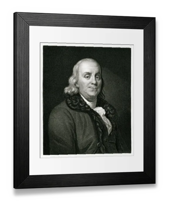 Framed Print : Benjamin Franklin Framed Print : Benjamin Franklin