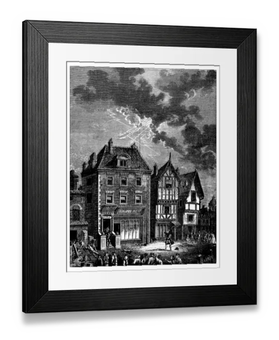 Framed Print : Antique illustration of scientific discoveries, electricity and magnetism Framed Print : Antique illustration of scientific discoveries, electricity and magnetism