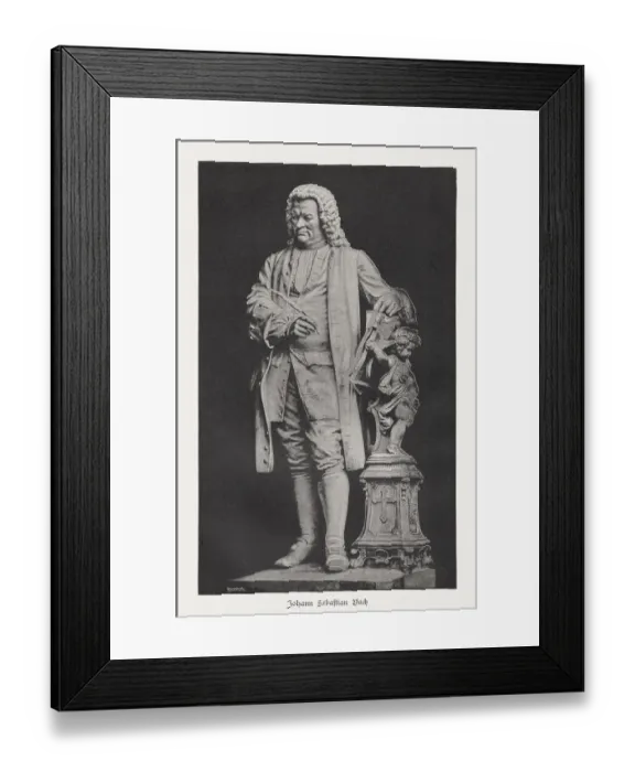 Framed Print : Johann Sebastian Bach, German composer (1685-1750), raster print, published 1885 Framed Print : Johann Sebastian Bach, German composer (1685-1750), raster print, published 1885