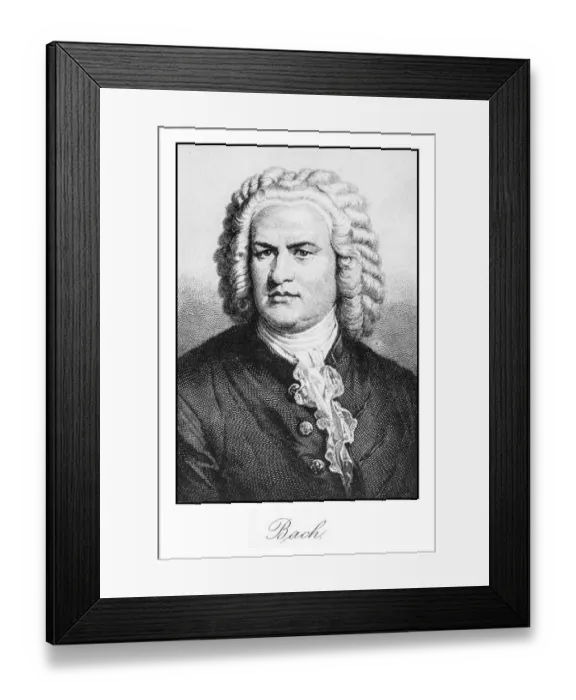 Framed Print : Bach engraving Framed Print : Bach engraving