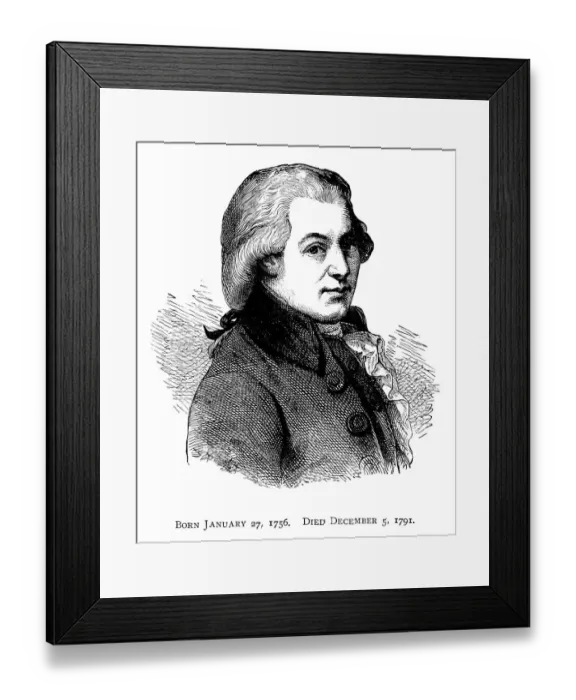 Framed Print : Wolfgang Amadeus Mozart