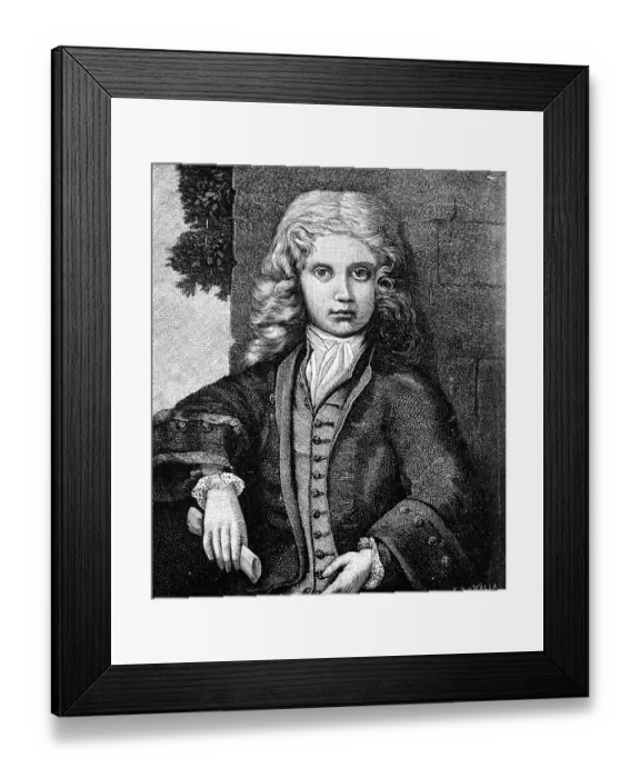 Framed Print : Wolfgang Amadeus Mozart, 10 years old