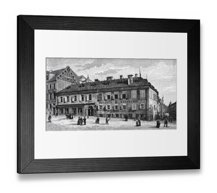 Framed Print : Mozarts house in Salzburg Framed Print : Mozarts house in Salzburg