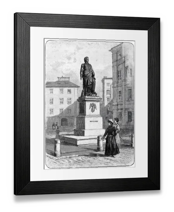 Framed Print : Mozart monument in Salzburg Framed Print : Mozart monument in Salzburg