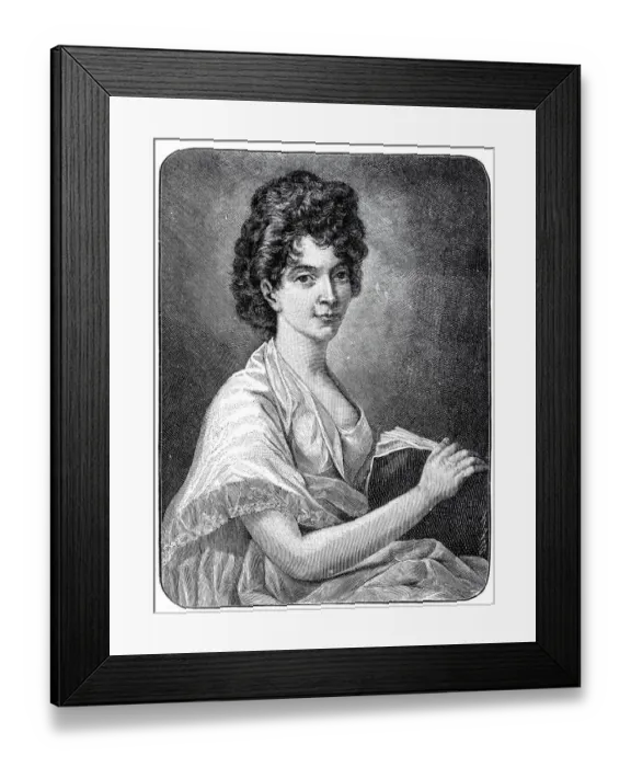 Framed Print : Wife of Wolfgang Amadeus Mozart, Constanze Mozart