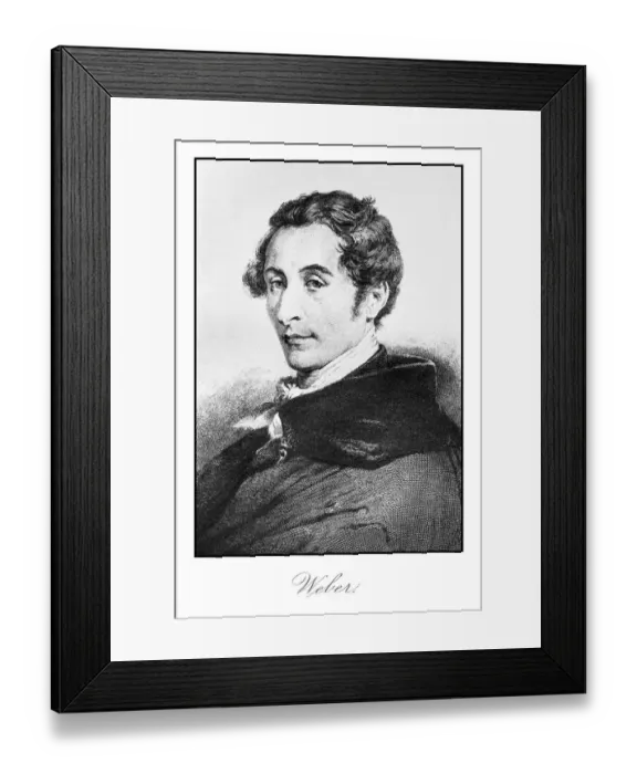 Framed Print : Weber engraving Framed Print : Weber engraving