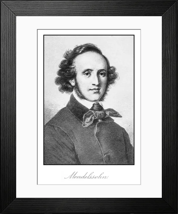 Framed Print : Mendelssohn engraving Framed Print : Mendelssohn engraving