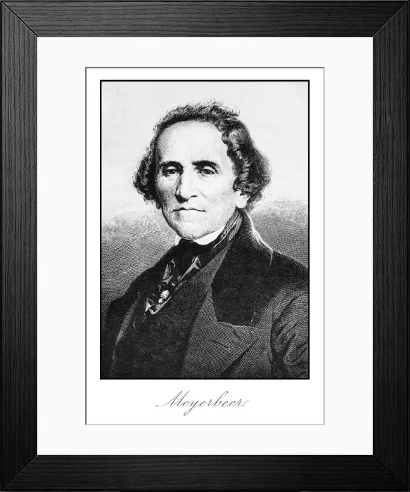 Framed Print : Meyerbeer engraving Framed Print : Meyerbeer engraving