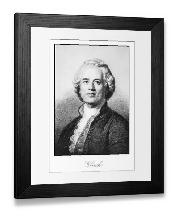 Framed Print : Gluck engraving Framed Print : Gluck engraving