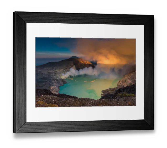 Framed Print : Sunrise at kawah ijen Framed Print : Sunrise at kawah ijen