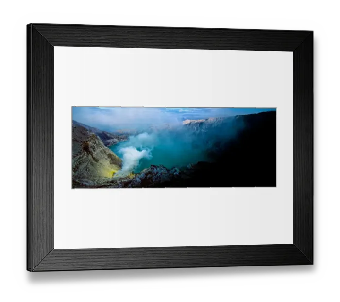 Framed Print : Ijen - The Largest Acidic Crater in The World Framed Print : Ijen - The Largest Acidic Crater in The World