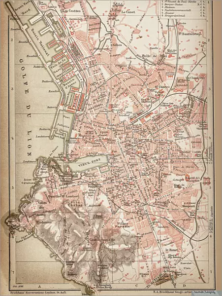 Map of Marseille 1898