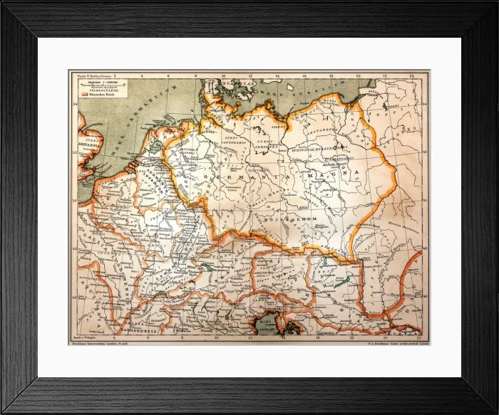 Framed Print : Germania in 2 century after Christ Framed Print : Germania in 2 century after Christ