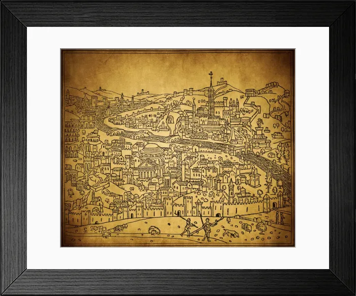 Framed Print : Oldest picturesque view of Rome Framed Print : Oldest picturesque view of Rome
