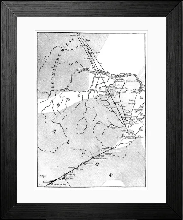 Framed Print : The Lower Austria earthquake