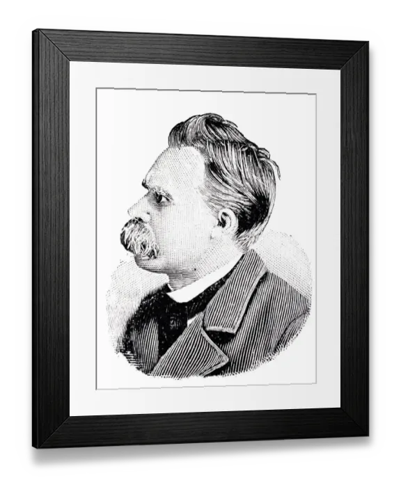 Framed Print : Portrait of Friedrich Nietzsche Framed Print : Portrait of Friedrich Nietzsche