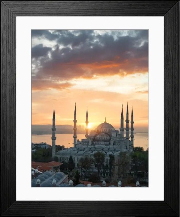 Framed Print : Blue Mosque at Sunrise, Istanbul Framed Print : Blue Mosque at Sunrise, Istanbul
