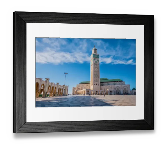 Framed Print : Hassan II Mosque - Casablanca Framed Print : Hassan II Mosque - Casablanca