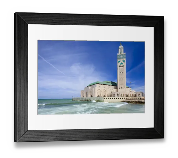 Framed Print : The Hassan II Mosque in Casablanca Framed Print : The Hassan II Mosque in Casablanca