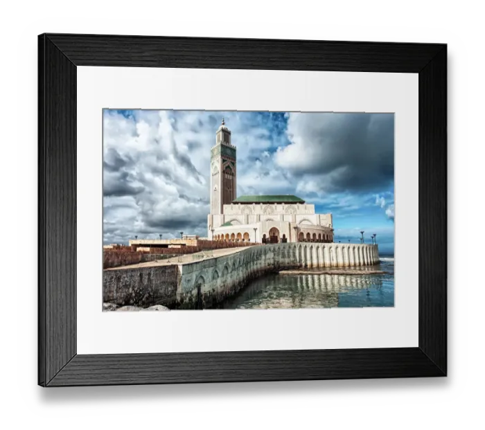 Framed Print : Hassan II mosque Framed Print : Hassan II mosque