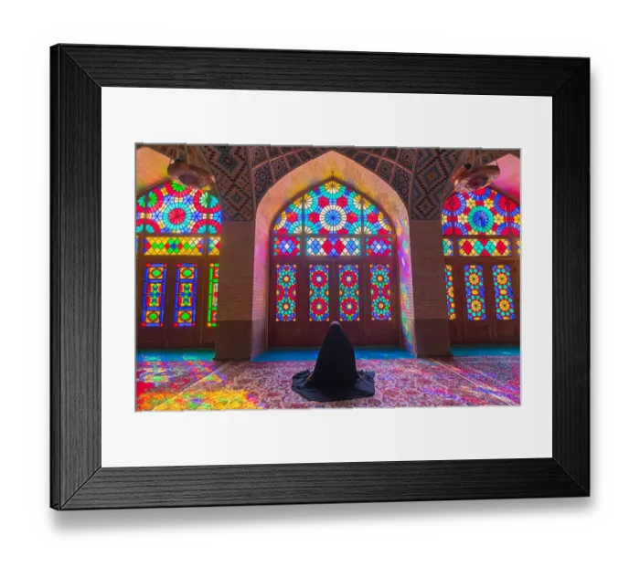 Framed Print : Nasir al-Mulk Mosque in Shiraz, Iran Framed Print : Nasir al-Mulk Mosque in Shiraz, Iran
