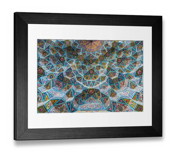 Framed Print : Nasir Al-Mulk Mosque, Shiraz, Iran Framed Print : Nasir Al-Mulk Mosque, Shiraz, Iran