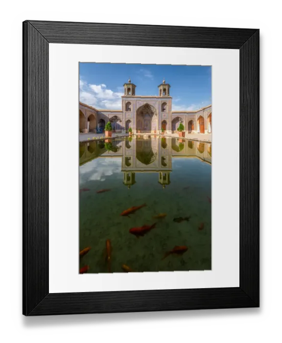 Framed Print : Nasir Al-Mulk Mosque with the reflection, Shiraz, Iran Framed Print : Nasir Al-Mulk Mosque with the reflection, Shiraz, Iran