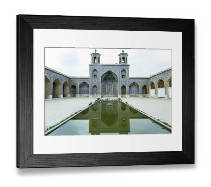 Framed Print : Nasir al-Mulk Mpsque ( Pink Mosque ), Shiraz, Iran Framed Print : Nasir al-Mulk Mpsque ( Pink Mosque ), Shiraz, Iran