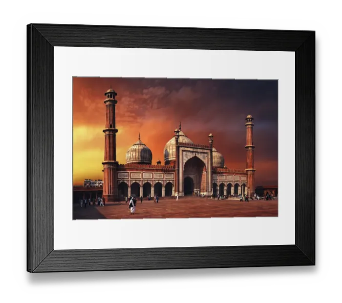 Framed Print : Jama Masjid, Central Delhi, Delhi, India Framed Print : Jama Masjid, Central Delhi, Delhi, India