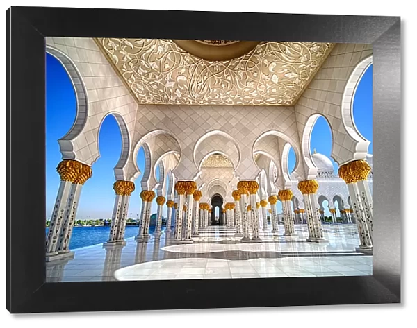 Symmetry. Sheikh Zayed Grand Mosque, Abu Dhabi, UAE