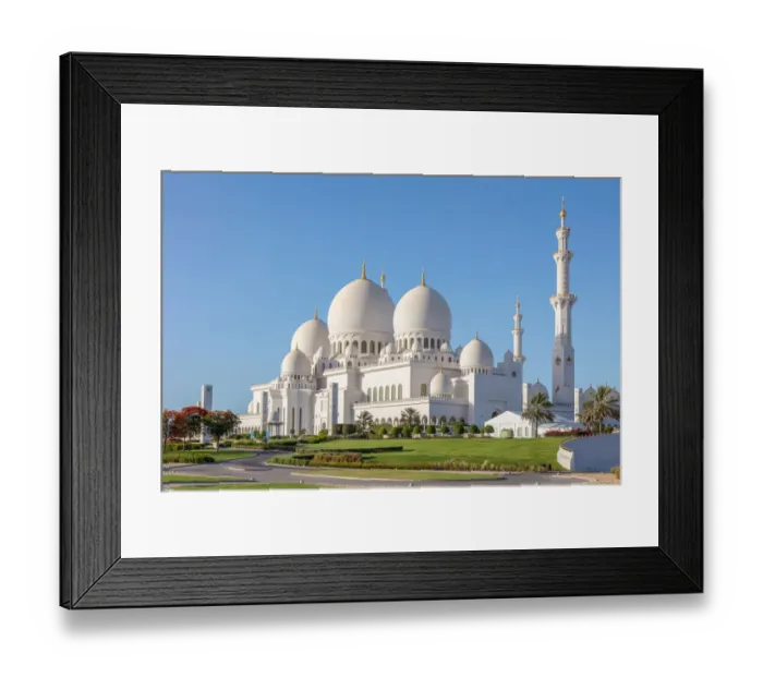 Framed Print : Sheikh Zayed Grand Mosque in Abu Dhabi