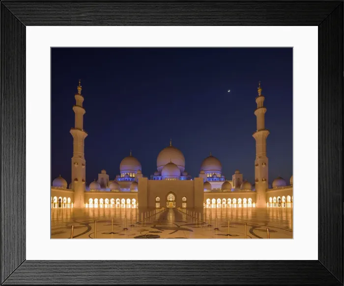 Framed Print : Abu Dhabi, Sheikh Zayed Mosque Framed Print : Abu Dhabi, Sheikh Zayed Mosque