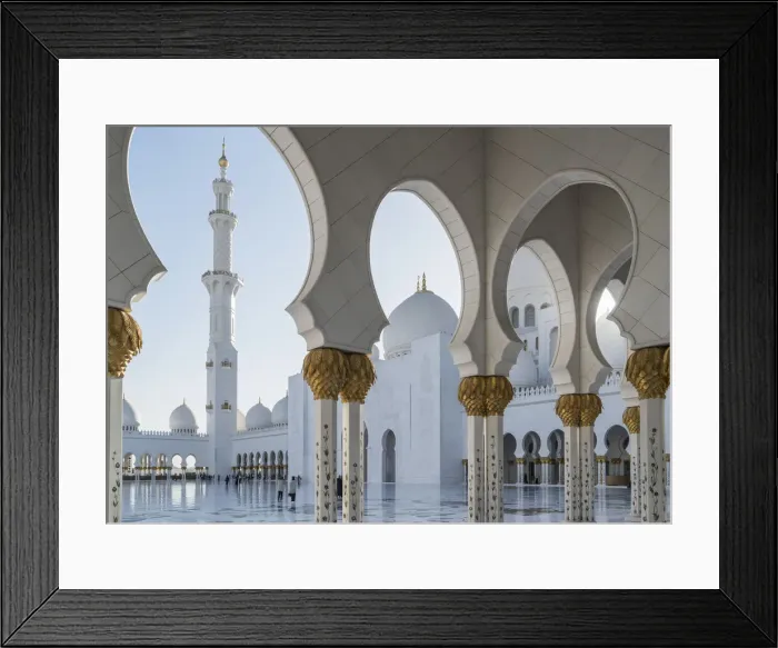 Framed Print : Abu Dhabi, the Sheik Zayed Grand Mosque Framed Print : Abu Dhabi, the Sheik Zayed Grand Mosque