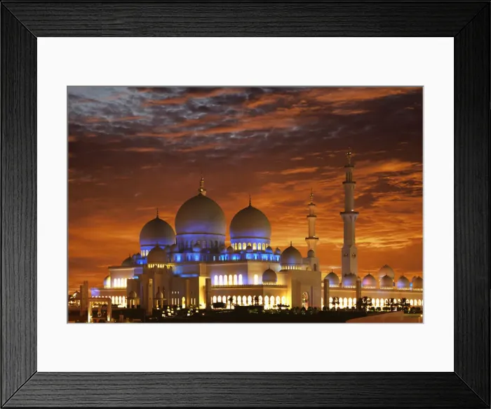 Framed Print : Abu Dhabi, Sheikh Zayed Mosque Framed Print : Abu Dhabi, Sheikh Zayed Mosque