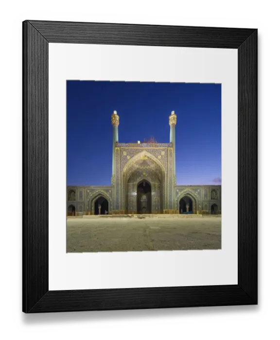 Framed Print : Courtyard and iwan of Masjed-e Shah'Mosque ('Shah Mosque