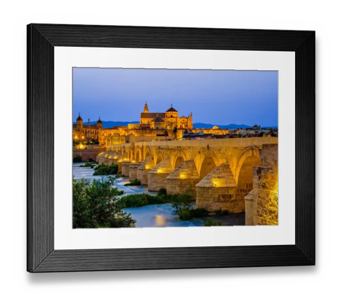 Framed Print : Puente romano y Mezquita de Cordoba - Roman Bridge and Mosque of Cordoba Framed Print : Puente romano y Mezquita de Cordoba - Roman Bridge and Mosque of Cordoba