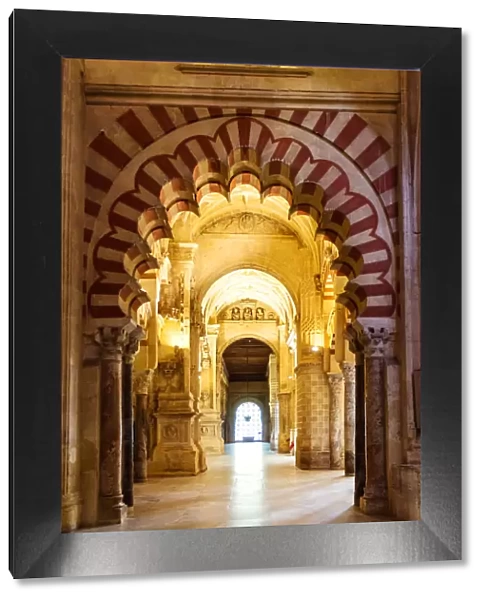 Interior of the Mezquita of Corboba, Spain
